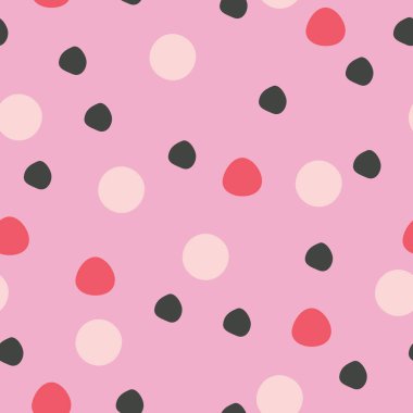 Pembe arkaplan vektör deseninde büyük benekler