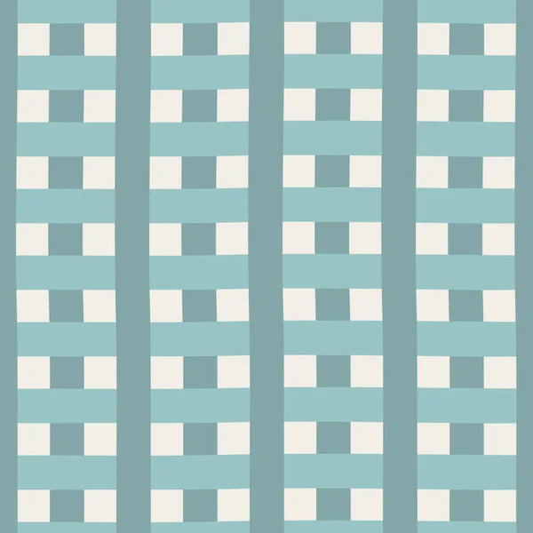 Vector blue gingham seamless pattern. vintage blue stripes, tartan texture. — Stock Vector