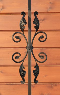 ahşap zemin üzerine korkuluk Ferforje çit unsurları