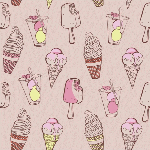 Tarjeta de helado vintage — Vector de stock