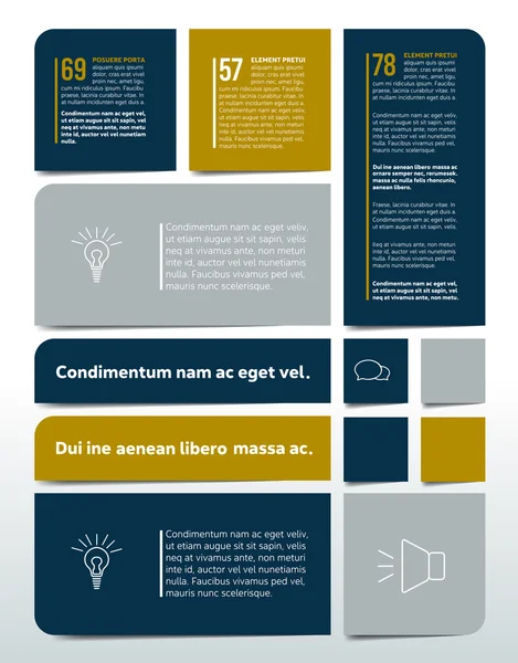 Tablo, grafik, zamanlama, metin afiş, sekme şablonu. Infographics öğeleri.
