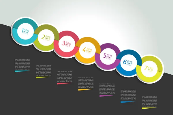 Timeline Sprachblase Konzept. Infografik. — Stockvektor