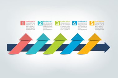  Infographic zaman çizelgesi raporu, şablonu, grafik, düzeni. Vektör.