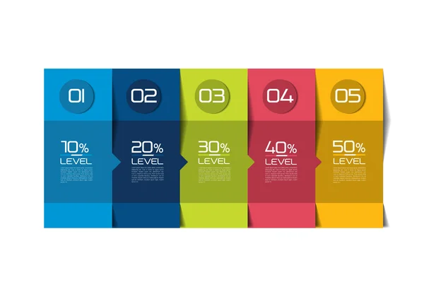 Elementos Infográficos. Guia quadrado, fluxograma, diagrama de caixa . — Vetor de Stock