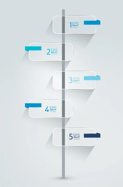 Plantilla de discurso de infografía de línea de tiempo. Simplemente diseño de vectores . — Vector de stock