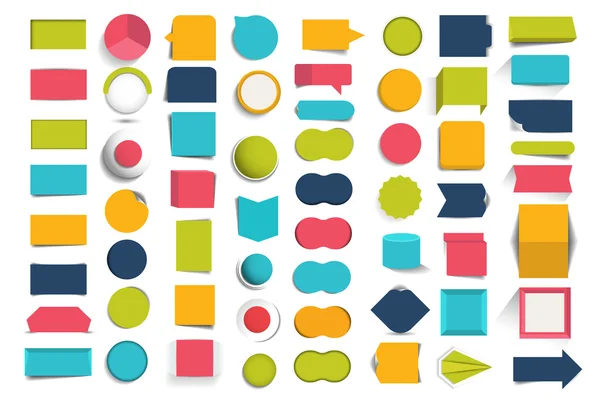 Collections of infographics design buttons, elements. Vector illustration. — Stock Vector