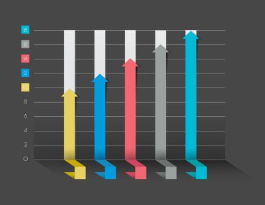 3B grafik, grafik. Mavi renk. Infographics iş öğeleri.