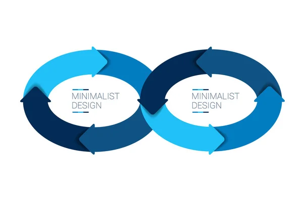 Devops Oändlighetens Infografik Steg Alternativ Mall Schema Diagram Diagram — Stock vektor