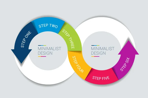 Девон Інфографіка Нескінченності Шаблон Параметрів Кроки Схема Діаграма Діаграма — стоковий вектор