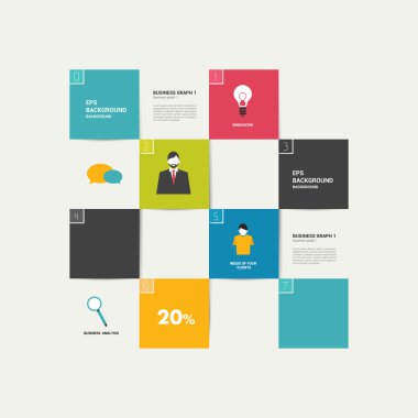 platte sjabloon. vector banner. bedrijfsbehoeften concept.