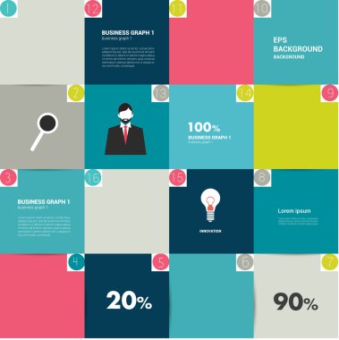 platte sjabloon. vector banner. bedrijfsbehoeften concept.