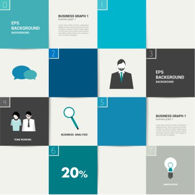 platte sjabloon. vector banner. bedrijfsbehoeften concept.