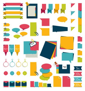 koleksiyonları infographics düz tasarım diyagramları.