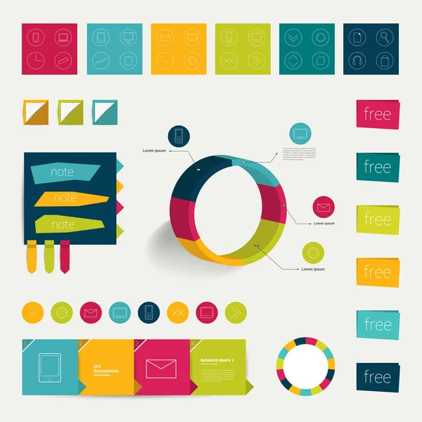 Infographic set elements. — Stock Vector