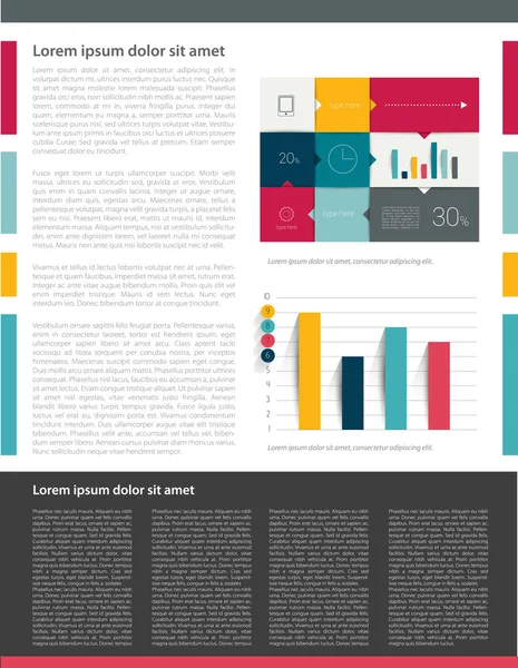 Page layout design. — Stock Vector