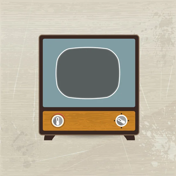 Retro television. Vector illustration. — Stock Vector