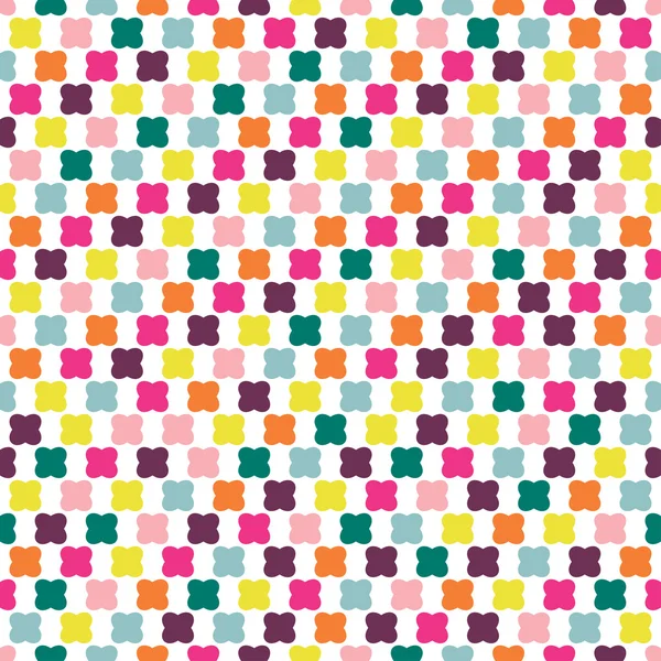 Color seamless repeat pattern on white background. — Stock Vector