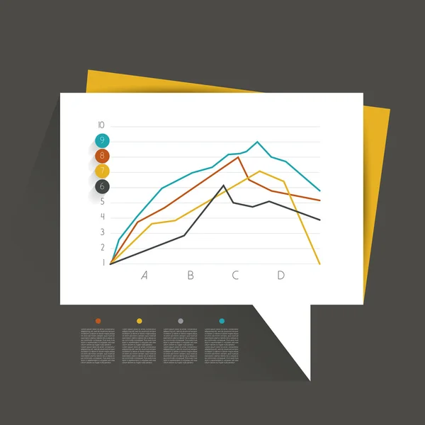 Grafico, grafico. Elementi infografici . — Vettoriale Stock