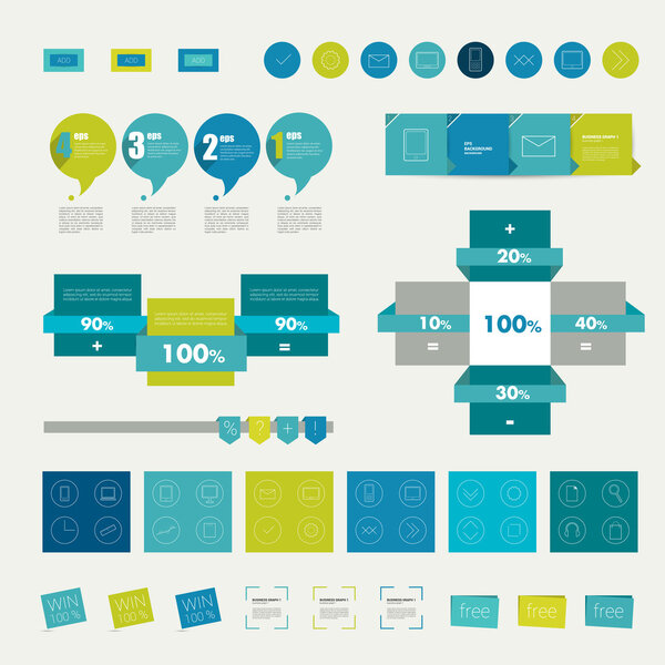 Set of infographics templates.