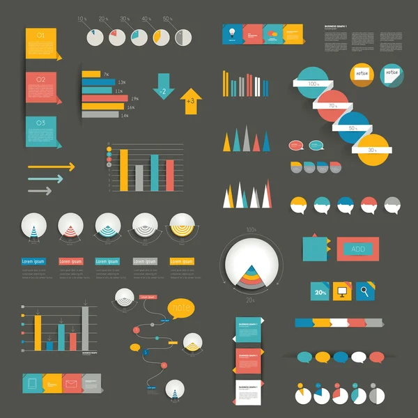 Set of infographics templates. — Stock Vector