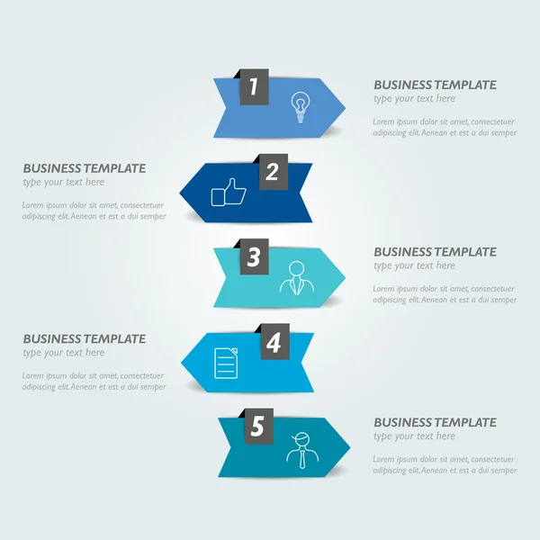 Tidslinjen mall. infographic vektor. — Stock vektor