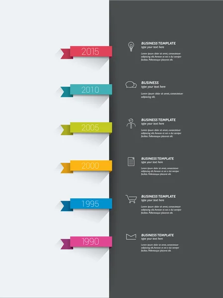 Concepto de burbuja de discurso de línea de tiempo. Infografía . — Archivo Imágenes Vectoriales