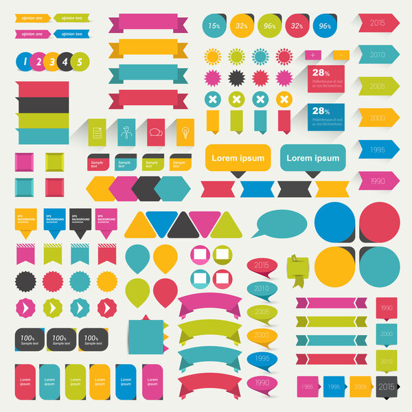 Набор речевых пузырей. Различные шарики для разговоров. Вектор
.