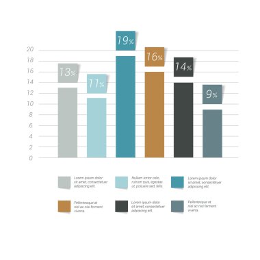 Düz grafik, grafik. Sadece renkler düzenlenebilir. Bilgi Grafikleri ögeleri.