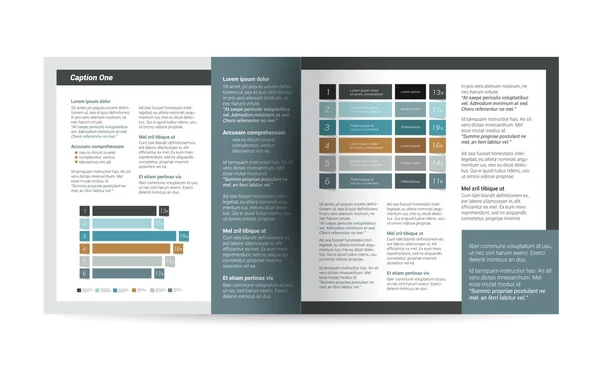 Brochure, dépliant, bulletin, modèle de présentation du rapport annuel . — Image vectorielle