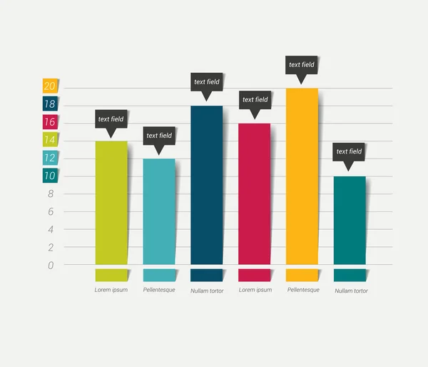 Arrow chart, graph. Info graphics element. — Stock Vector