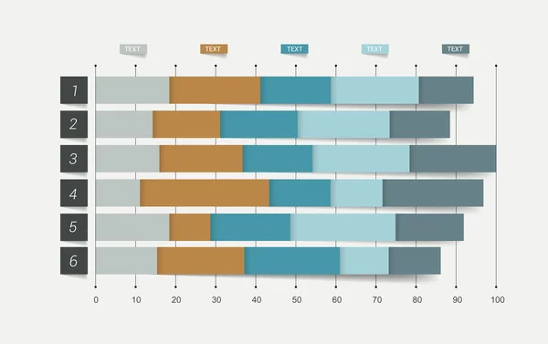 Grafiek, grafiek. Gewoon kleur bewerkbaar. Infographics elementen. — Stockvector