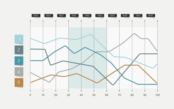 Gráfico, gráfico. Simplemente el color editable. Elementos de infografía . — Archivo Imágenes Vectoriales