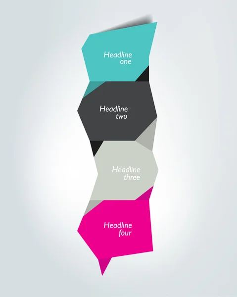 Nummerierte Vorlage. Elemente der Infografik. — Stockvektor