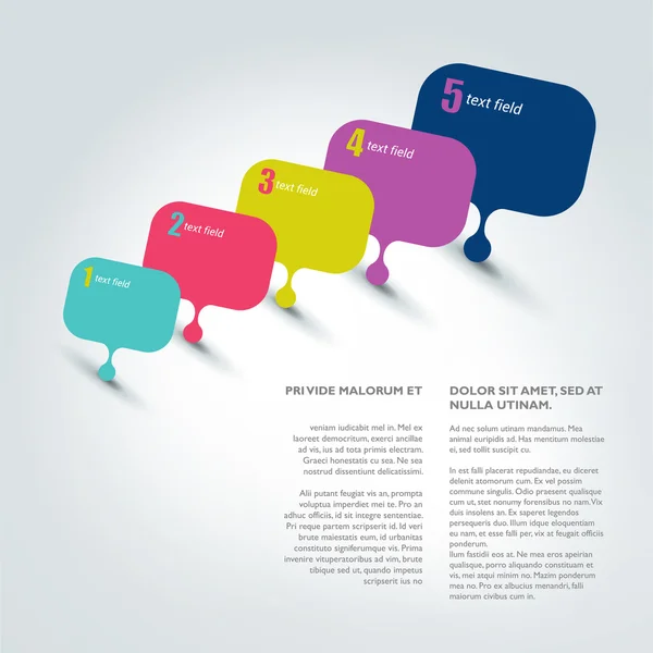 Brochure, flyer pagina. Magazine lay-out voor infographics. Websjabloon. — Stockvector