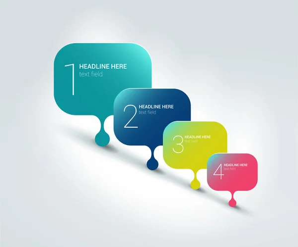 Adım adım şablon tarafından. Numaralandırılmış grafik. Infographic öğesi.