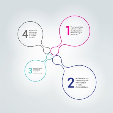 Şablon anahat, düzen. Bilgi grafik öğesi.