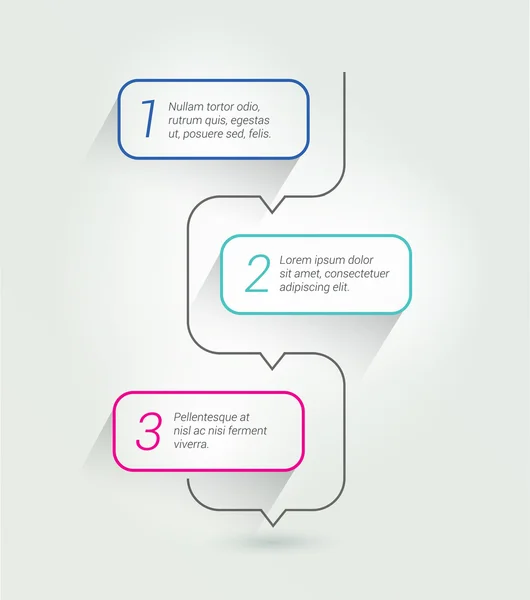 Esboço modelo de bolha de fala. Elementos infográficos. Regime numerado . —  Vetores de Stock