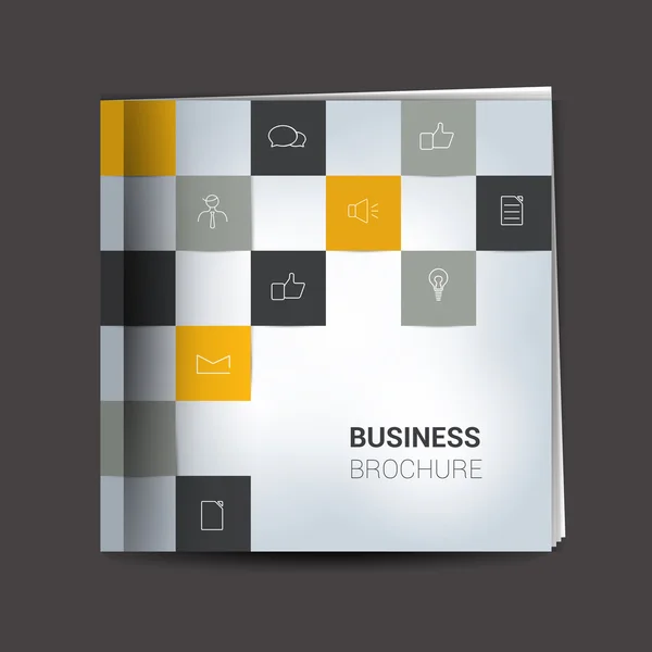 Brochura, modelo de cobertura de layout de relatório. Informação gráfica . —  Vetores de Stock