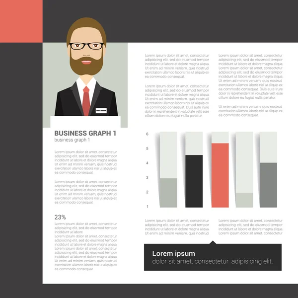 Layout, pagina dei modelli. Brochure, report, text design . — Vettoriale Stock