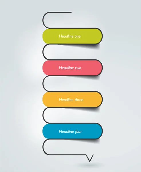 Modelo de bolha de fala de cobra. Elementos infográficos . — Vetor de Stock