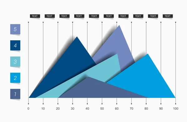 Düz grafik, grafik. Sadece renkler düzenlenebilir. Bilgi Grafikleri ögeleri. — Stok Vektör