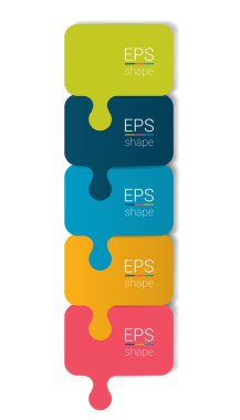 Numaralı adım adım diyagramı. Infographic düz sekmesi.