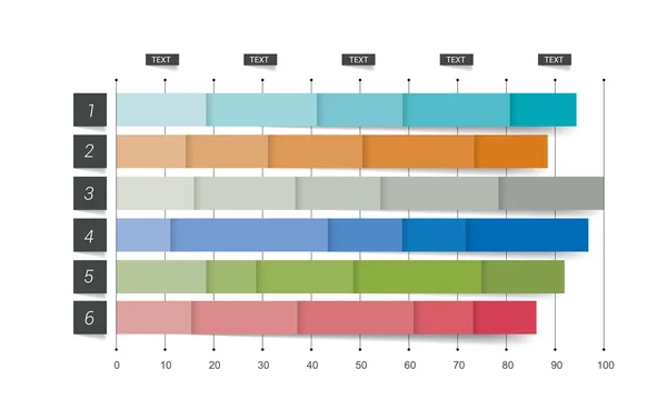 Plochý graf, graf. Jednoduše barevně upravitelné. Infographics elements. — Stockový vektor