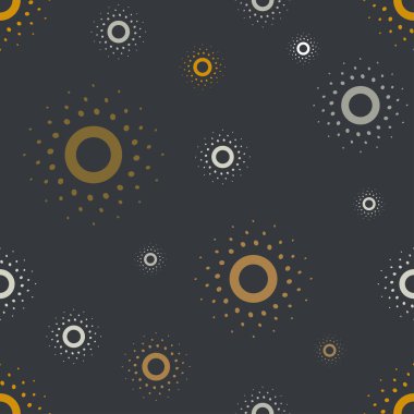 Vektör seamless modeli. Şık doku güneş. Yinelenen güneş.