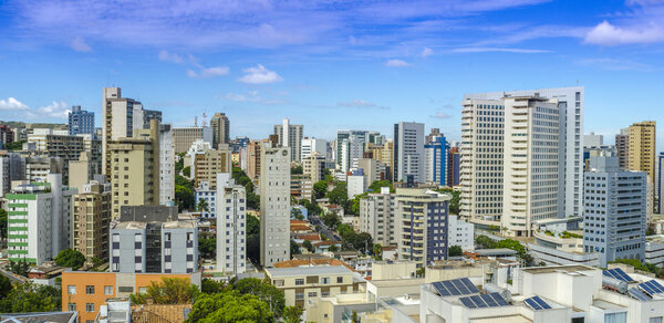 Panoramic view of Belo Horizonte, the capital of the state of Minas Gerais , Brazil.
