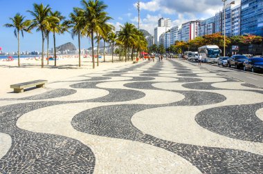 Rio de Janeiro kaldırım mozaiği.
