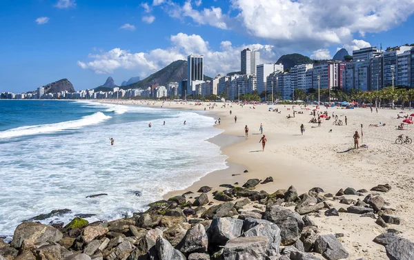 Playa de Copacabana en Río de Janeiro  . — Foto de Stock