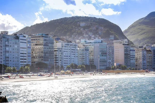 Plaży Copacabana w rio de janeiro . — Zdjęcie stockowe