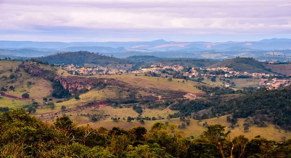 Brasilien Landseite Minas Gerais Blick Auf Die Kleinstadt — Stockfoto