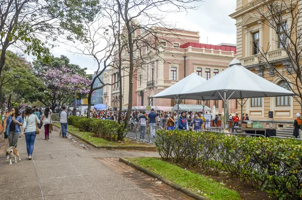 Belo Horizonte, Brasilien-05 juli 2015. Traditionell mat och dryck på gastronomi vecka på Liberty Square i Belo Horizonte, Brasilien Minas Gerais den 05 juli 2015. — Stockfoto